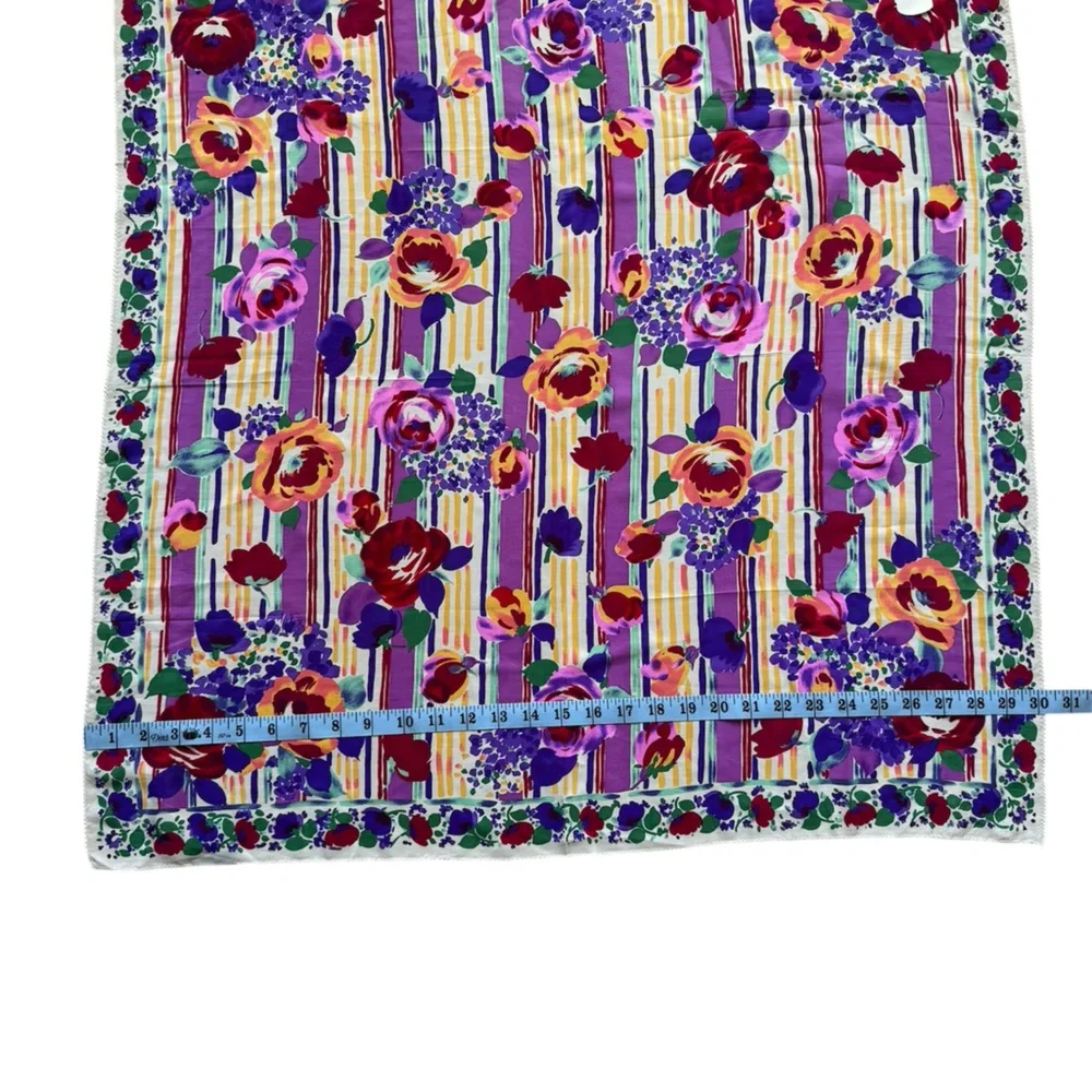 Art of the scarf Tie Rack Floral Striped Women's Scarf